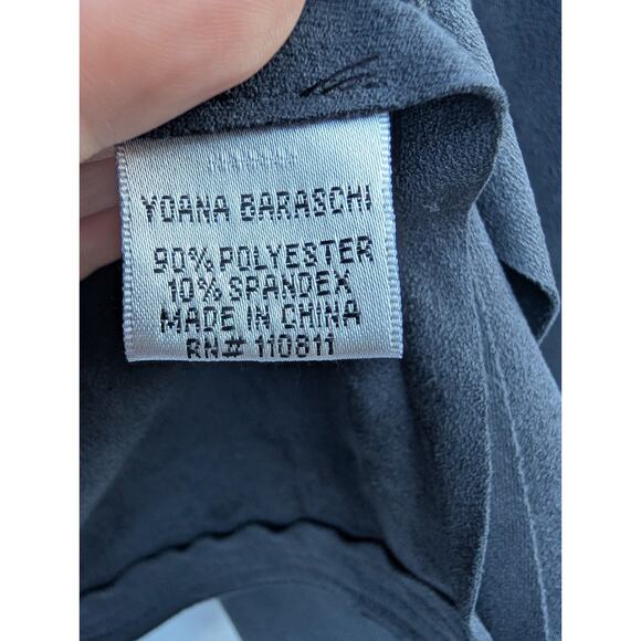 Yoana Baraschi Women's Black Open Front Shrug Cardigan XS Faux Suede Whimsigoth - Picture 7 of 8